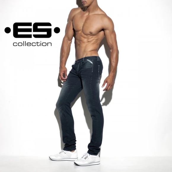 ES Collection Stretch Jeans 32-34" waist 27" inseam Gently worn Stretch denim - Picture 1 of 5